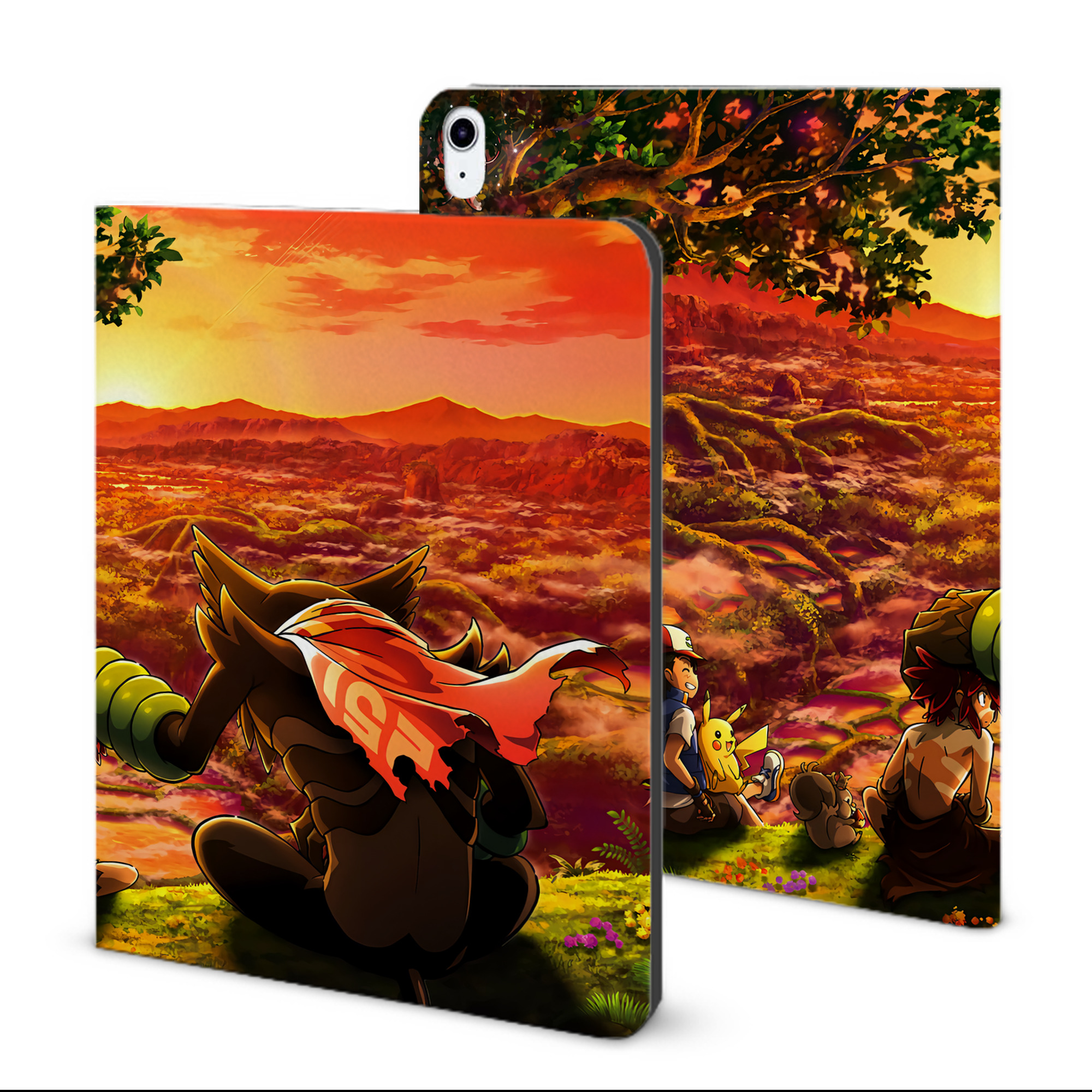 （画像用） ポケットモンスター Pokémon IPad ケース ブック型 PUレザー TPU 耐衝撃 軽量 薄型 ペン収納なし 全面保護 IPad 各モデル対応